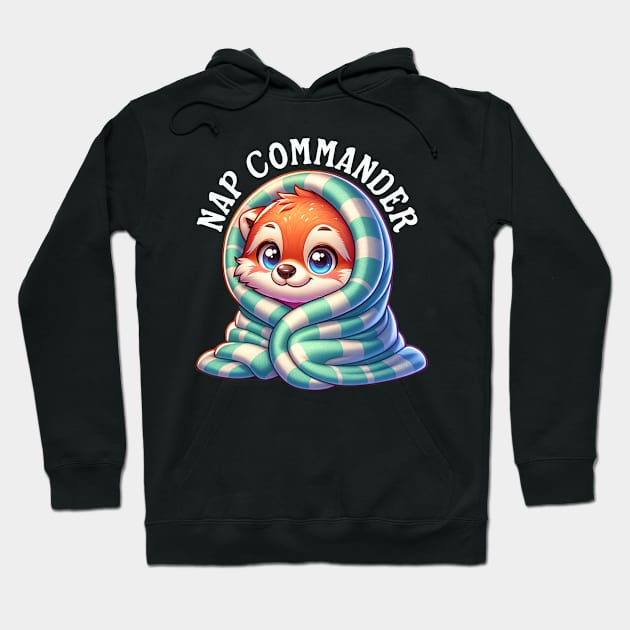 Funny Kawaii Nap Commander for Kids and Adults who love to Nap Hoodie by Shirts by Jamie